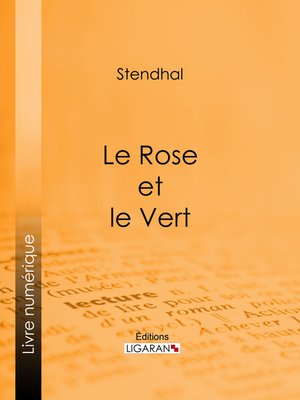 cover image of Le Rose et le Vert